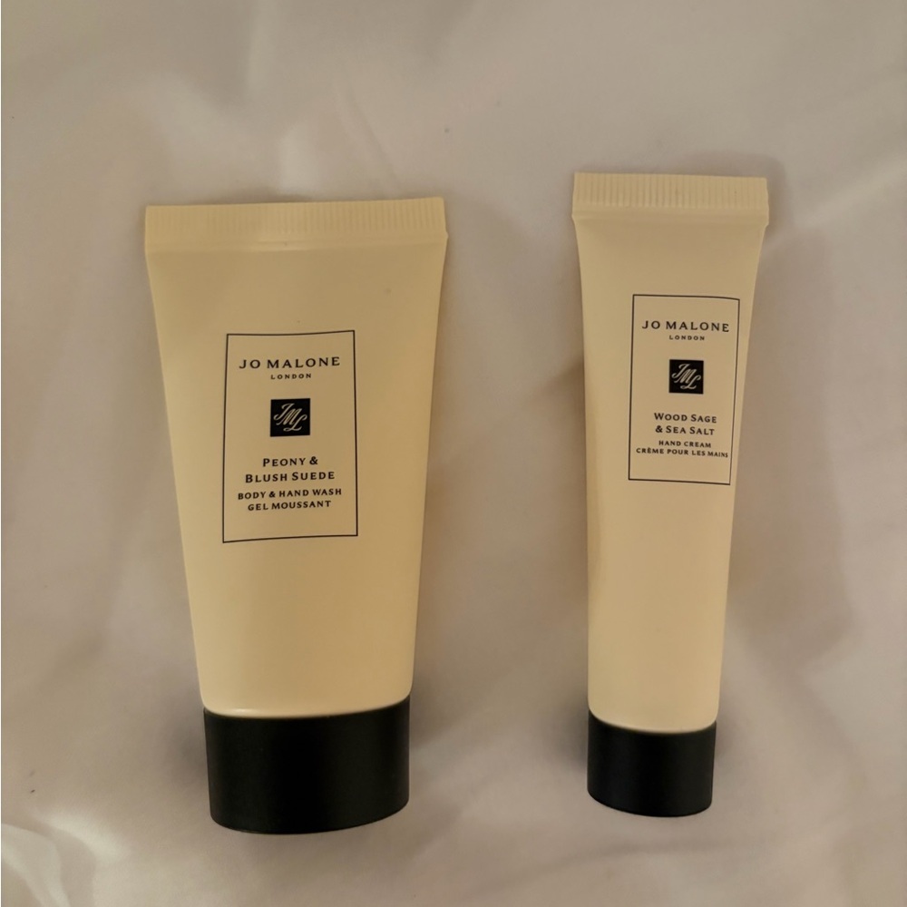 Jo Malone Peony & Blush Suede Body & Hand Wash. Wood Sage & Sea Salt Hand Cream